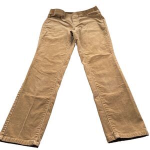J.Jill Pull On Corduroy Pants Elastic Waist Women's PXS Brown Straight Leg